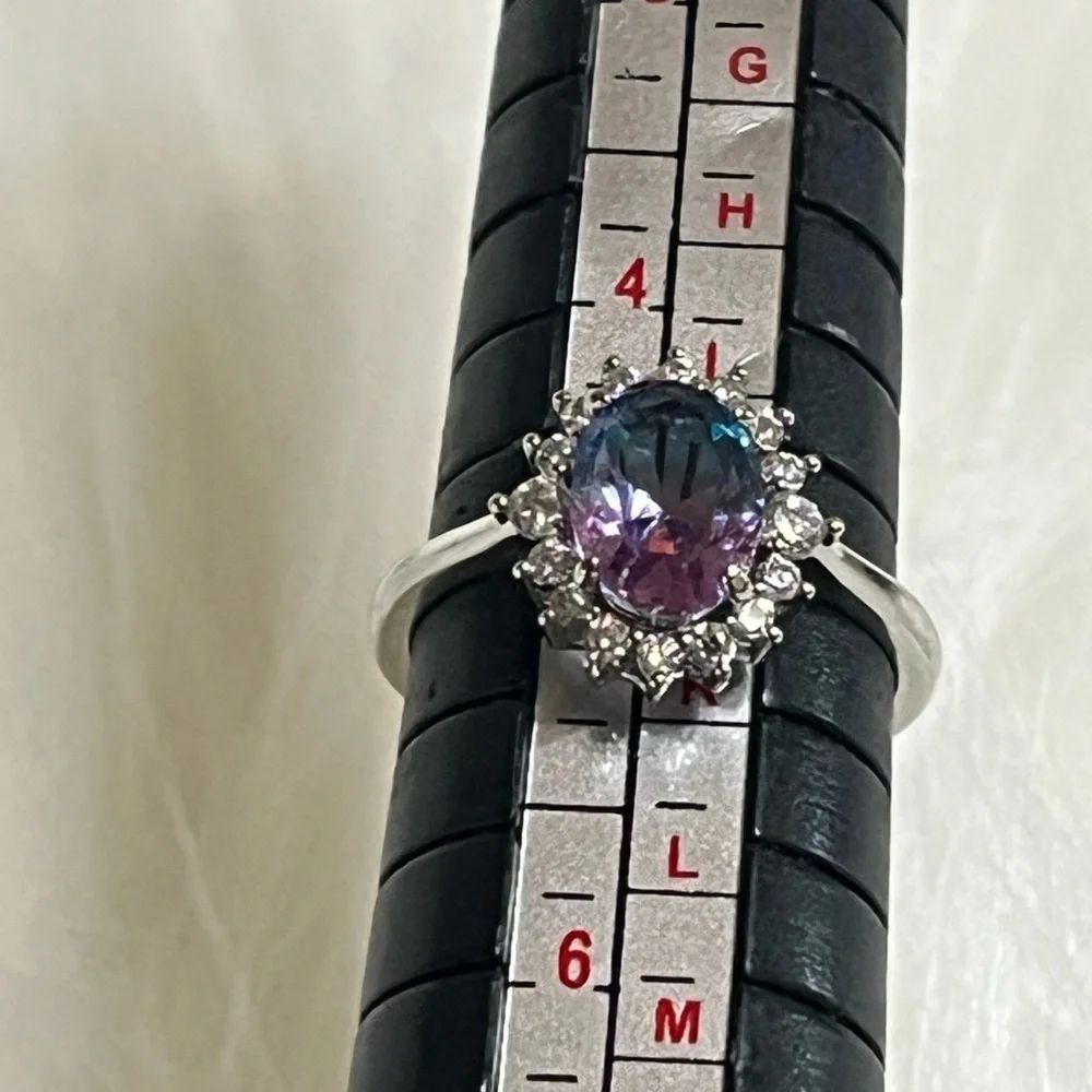 Fragrant Jewels Dual Tone Halo Ring